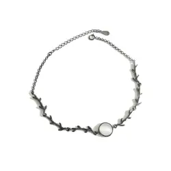 Художественный небольшой свежий филиал браслет S925 чистого серебра Натуральный камень женский браслет пару браслетов подарок