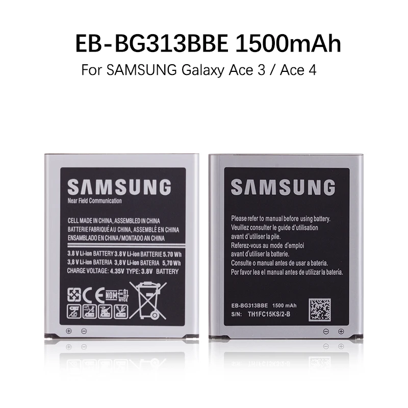 B100AE EB BG313BBE батарея для SAMSUNG GALAXY Ace 3 ACE 4 LITE аккумулятор 1500 мАч GT S7898 S7270 S7392 S7390 тренд 2