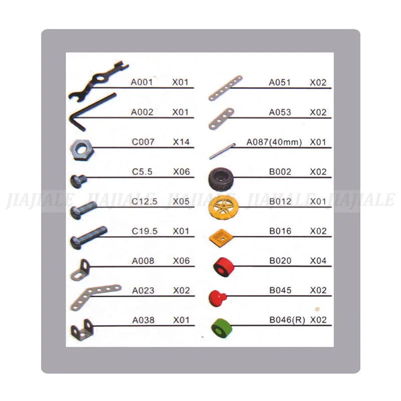 JIAJIALE Metal Model Building Kits Puzzle Children Bicycle Enlighten Education Assemblage DIY Toys VS 3d metal model kit