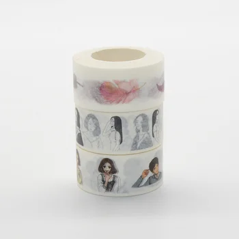 

washi tape girl 10m wide washitape stickers scrapbooking cute anime washi tape kawaii stickers thin craft fita tasmy ozdobne