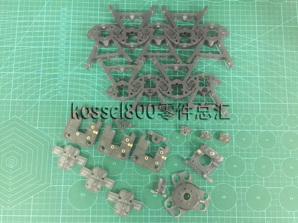 

3D printer parts Reprap Delta Kossel K800 magnetic plastic injection model parts kit set