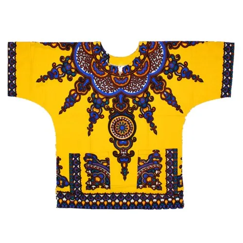 Группа Mr Hunkle плюс размер XL, XXXL Дашики платье хлопок африканская традиционная печать белая Дашики одежда для мужчин и женщин - Цвет: newyellow