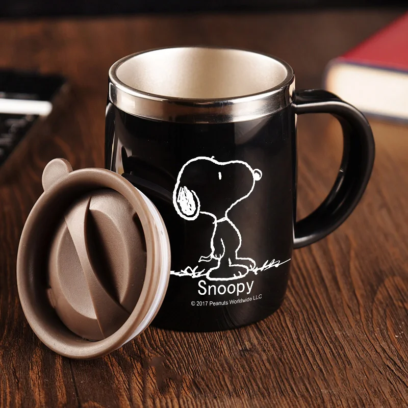 Office Cups 304 Stainless Steel Creative Mugs Cups With Covers Coffee