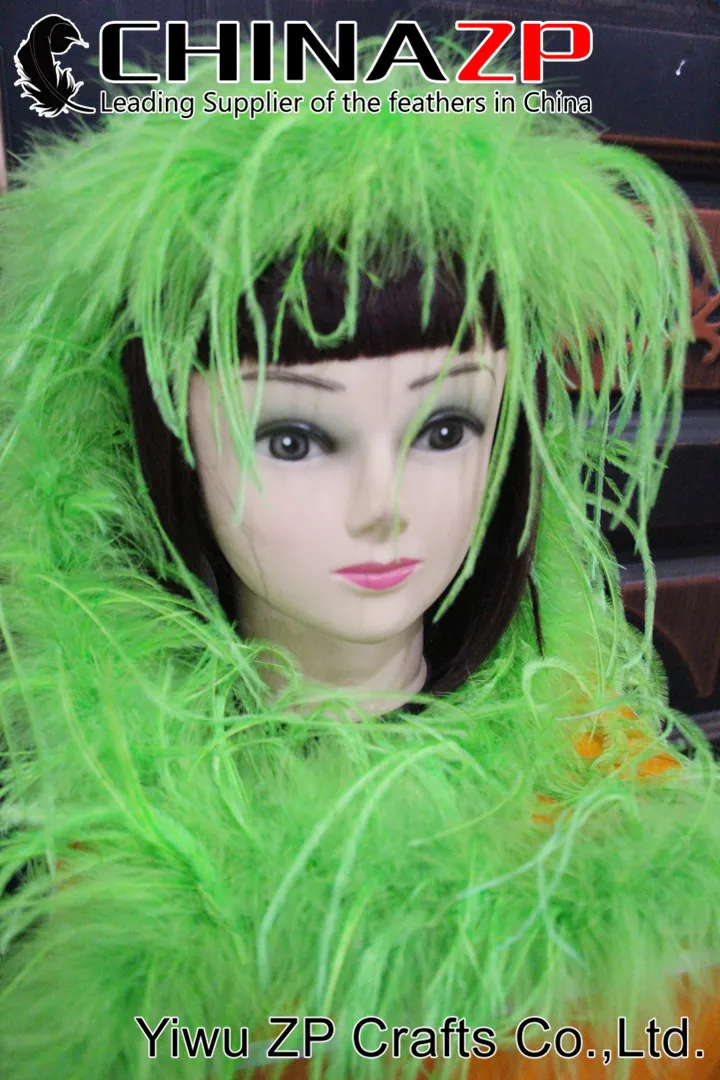 green ostrich featehrs boa (3)