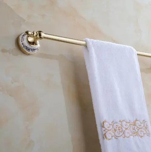 Blue&White Porcelain Ceramic Chrome(60cm)Single Towel Bar,Towel Holder ...