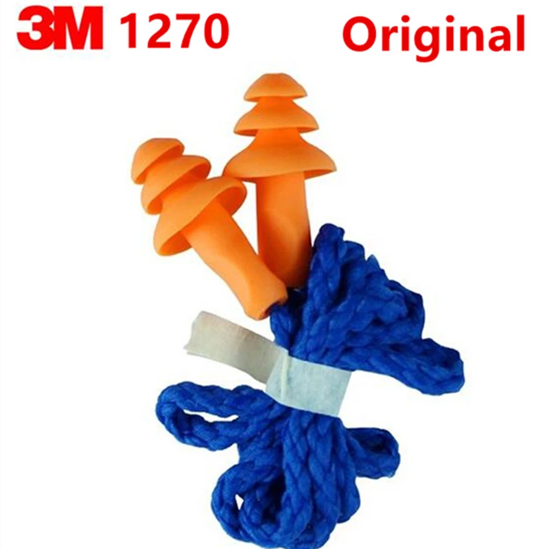 

3M1270 Ear Protector Authentic Foam Soft Silicone corded Noise Reduction ChristmasTree Earplugs Swimming Protective earmuff