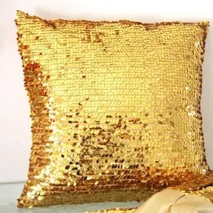 

#694 New arrival gold sequin leaves cushion without filling sofa bed home room textile creative Dec wholesale