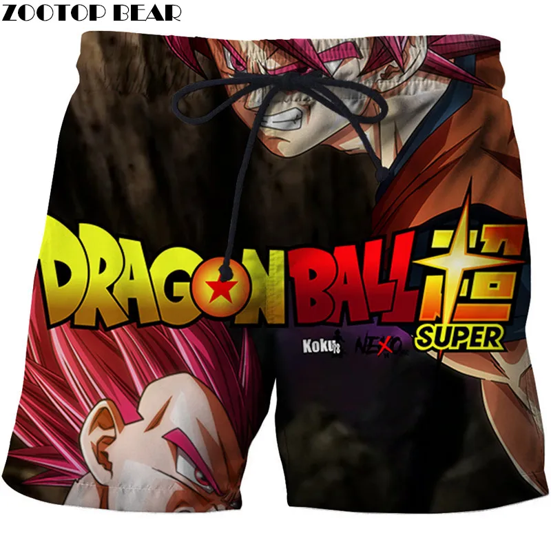 Новый Cloudstyle Для мужчин короткие шорты Лето быстросохнущая DragonBall Goku пляжные Повседневное мужской 3D печати дышащий Фитнес zootop bear