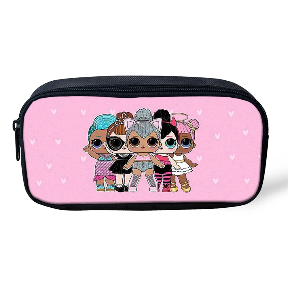 THIKIN Cartoon Kid Pencil Box American Girls Pattern Women Cosmetic Bag Makeup Case Children Girls Pen Bag Kid Like THIKIN Cartoon Kid Pencil Box American Girls Pattern Women Cosmetic Bag Makeup Case Children Girls Pen Bag Kid Like