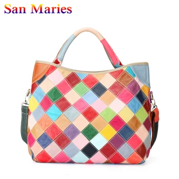 

San Maries Casual Handbags Women Bags Designer Cow Leather Bag Ladies Messenger Shoulder Bags for Women 2019 Travelling Big Tote