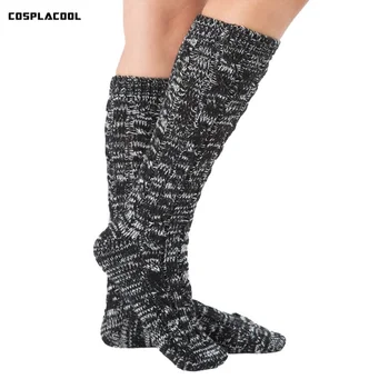 

[COSPLACOOL]New Fall/Winter Warmer Wool Solid cotton socks women Solid Floor Meias The Thick Calcetines mujer Socks Japanese