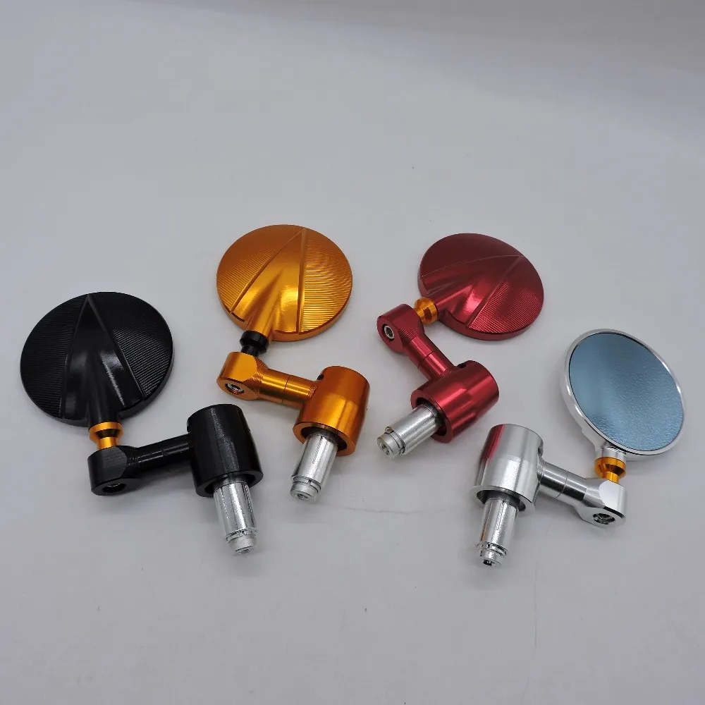 

WINTUWAY 4 Colors Available Universal Motorcycle Rearview Mirror Moto CNC Side Mirrors Motorcycle All Aluminum View Mirrors