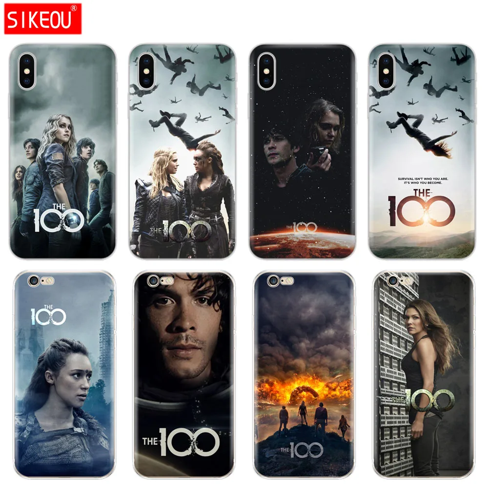 

Silicone Cover Phone Case For Iphone 6 X 8 7 6s 5 5s SE Plus 10 XR XS Max Case The Hundred The 100 Tv Shows