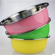 23 см, 25 см, 27 см-3 шт./компл. Нержавеющая сталь глубокая миска, яйцо избиение шар/красочные миска, инструмент для выпечки торта