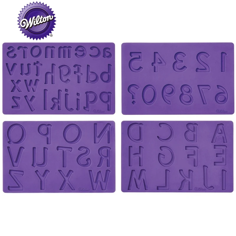 Силиконовые буквы и цифры Wilton 4 шт. помадка жвачка для пасты печенья формы торта