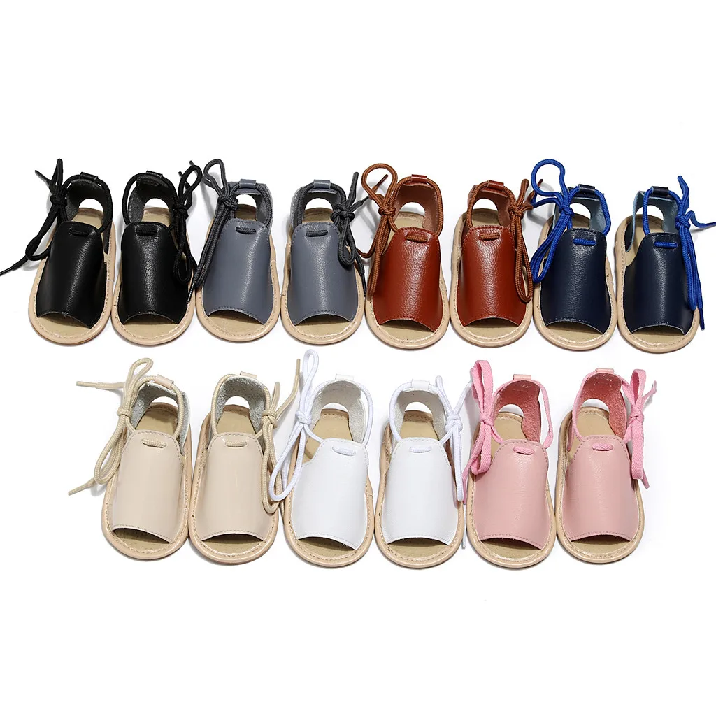 

Summer Sandals Shoes Infant Baby Girls Beach Leather Rubber Sole Toddler Sandals First Walkers Shoes Dropshipping #42