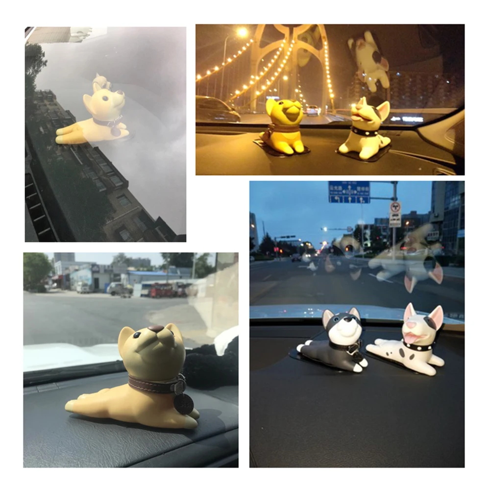 Car Ornament Cartoon Cute Shiba Inu Dog Toy Cartoon Auto Interior Dashboard Decoration Doll Accessory Car-styling Children Gift