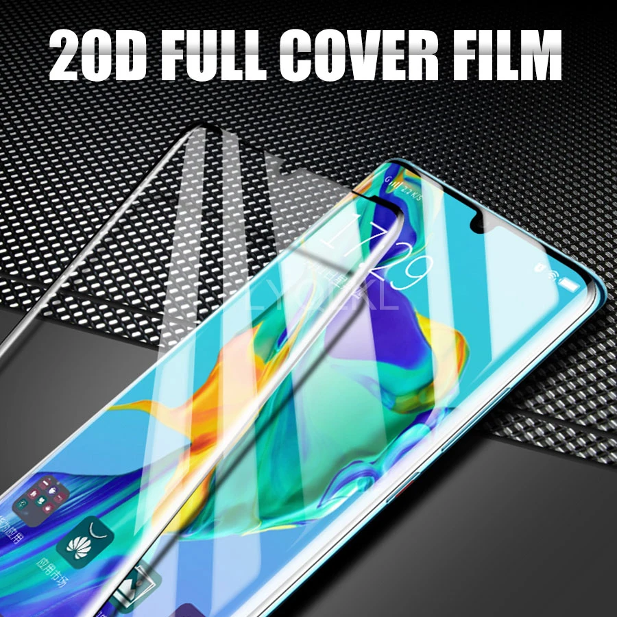 20D полное покрытие закаленное стекло для Huawei P30 Pro P20 Lite Защита экрана Mate 20 10