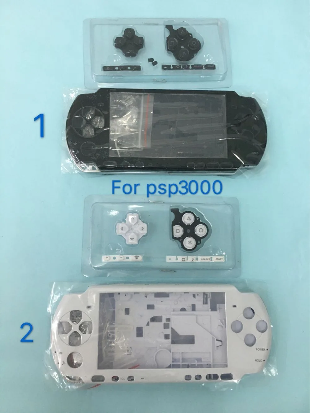 Replacement Full Housing Cover Shell Case with Buttons Set for PSP3000