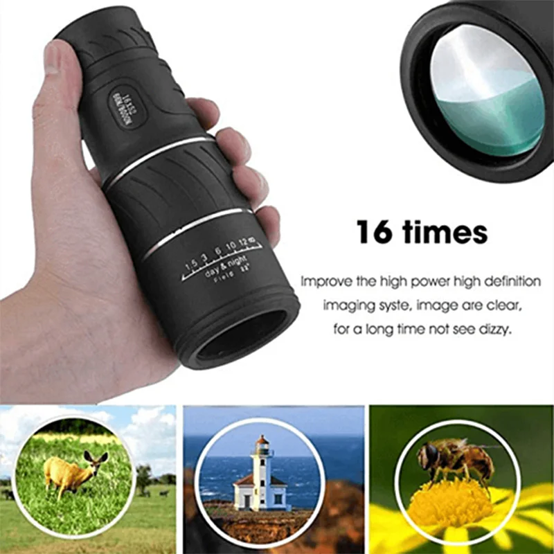 Monocular Telescope 16x52 HD Waterproof Anti-dust Shockproof Telescopes for Outdoor SGA998 | Мобильные телефоны и