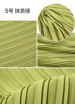 

2 meters 150cm 59" width green pleated chiffon fabric pearl yarn fabric MM96