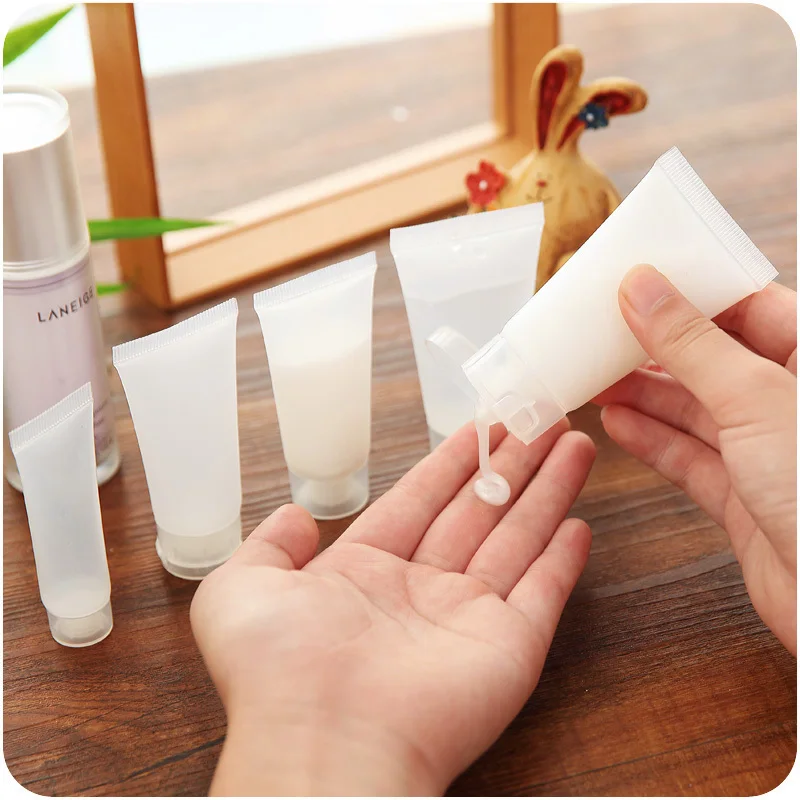Recipiente de Limpeza Pces 50 ml Viagem Vazio Tubo Cosmético Espremer Facial Creme Mão Garrafa Loção Amostra Pote Gel Caixa 100 20 - 30 9 Cheap Garrafas reutilizáveis