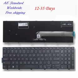 США клавиатура для ноутбука Dell Inspiron для 15r-3542 15mr-1528 n5547 n5545 5545 черный новый английский