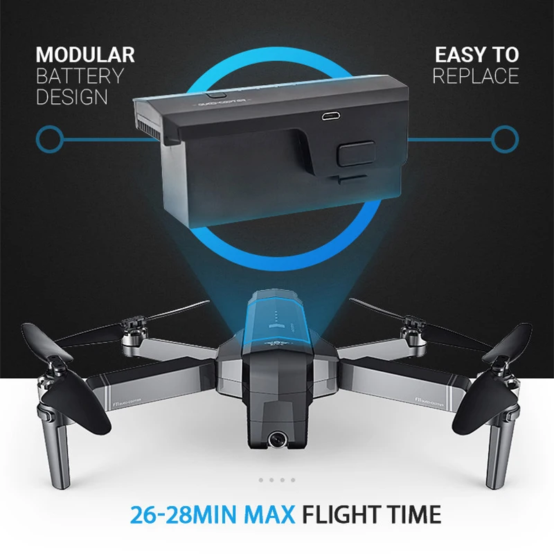  SJRC F11 PRO GPS 5G Wifi 500m FPV Mit 2K Weitwinkel Kamera 28 Minuten Flugzeit bürstenlosen Faltbar
