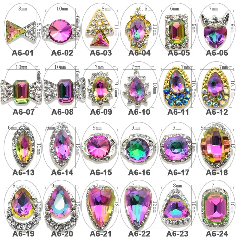 Jóias de Cristal Arte para Unhas Projetos - Lote Aurora Cor Lágrima Strass 2020 Novo Estilo Vidro Gota Água A6-1-24 24 100 Pçs 4 cor lágrima strass 2017 novo estilo jóias