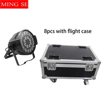 

8units 24x12W RGBW 4in1 Aluminum LED Par lights Stage Lights Beam Light Projector With flight case