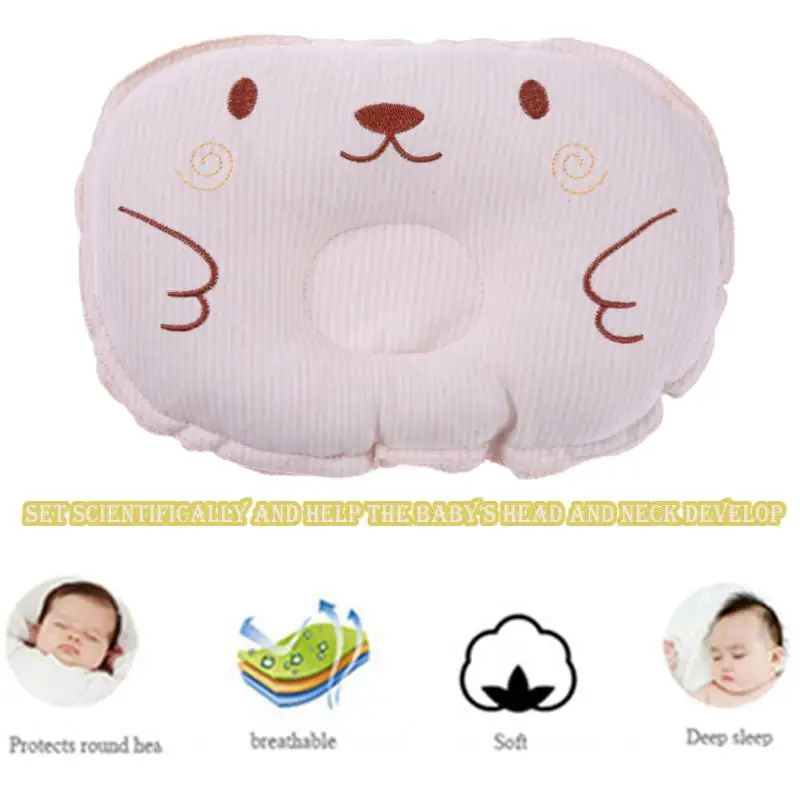 Newborn Shaping Pillows Infant Cute Breathable Bedding Positioner Soft Baby Cotton Cartoon Head Protection Shaping Pillow (6)