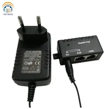 Режим B power over ethernet гигабайт PoE инжектор/разветвитель с 48v15w адаптер питания для 48V IP камера/Wi-Fi точка доступа/VOIP телефоны