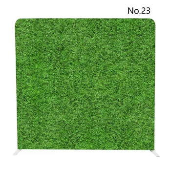 

One custom double sided print pillow case backdrops No.23 and No.92 and one backdrop stand with center pole
