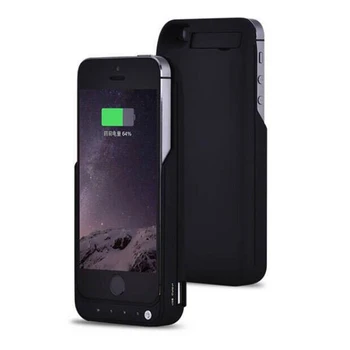 

4200mAh External Backup Battery Charger Case For iPhone 5 5S SE Power Bank Pack with Stand Powerbank Charging Case Phone Cover