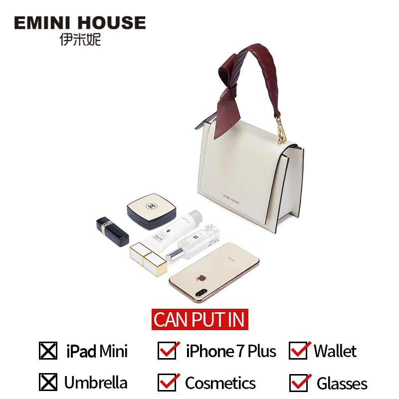 EMINI HOUSE сумка через плечо с бантом сумки для женщин роскошные женские