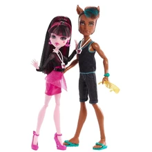 Original New Blood brother girl Wolf couples suit Draculaura clawd Free shipping Best Gift for Girls dolls /toys for girls