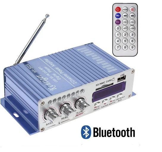 Новое поступление HY-502S FM MP3 аудио MP3 динамик автомобильный Bluetooth стерео усилитель HiFi 2-канальный плеер