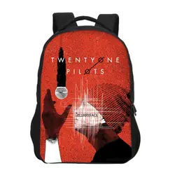 Повседневная школьная сумка Twenty One Pilots, детский школьный рюкзак для подростков, модный принт, сумки на плечо для ноутбука, книга Mochila