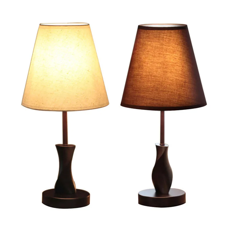 

Led lamps simple modern fabric led desk lamp hotel bedroom bedside night light dimming remote control decorative lights