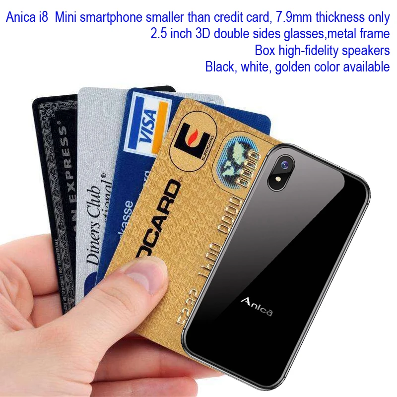 Anica i8 Mini Smartphone, Newmodel 2.45\
