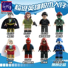 HAO gao Le nouveau super heros serie colle 480 шт. kl9005 noir adam carter rouge feche superhero serie