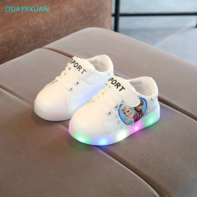 

Children Shoes With Light Chaussure Led Enfant New Print Kids Sports Shoes Breathable Boys LED Sneakers For Girls Boys EU 21-30