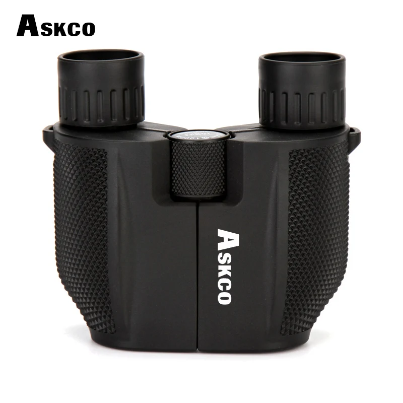 Askco Высокая мощность 10x25 Компактный бинокль туристический HD профессиональный телескоп водонепроницаемый опера очки Спорт на открытом воздухе lll ночное видение для охоты кемпинга