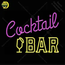 Неоновая вывеска для коктейльного бара, стеклянная пивная бар, Паб Магазин, дисплей, ресторан, вывески ручной работы в помещении, ночные неоновые вывески для продажи