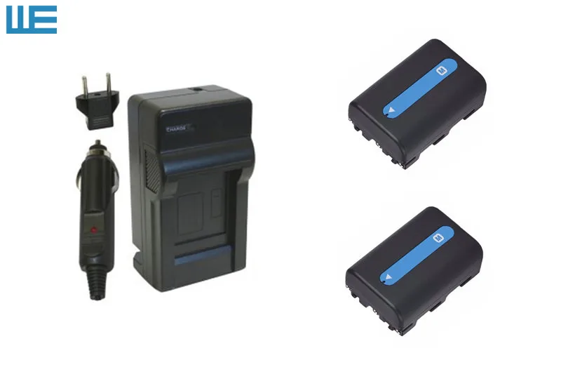 

2x NP-FM30,NP-FM50,NP-FM51 FM50 FM51 Batteries+Charger for Sony DSC-F DSC-S Marvica MVC-CD Vedio Walkman CCD-TRV Hi8