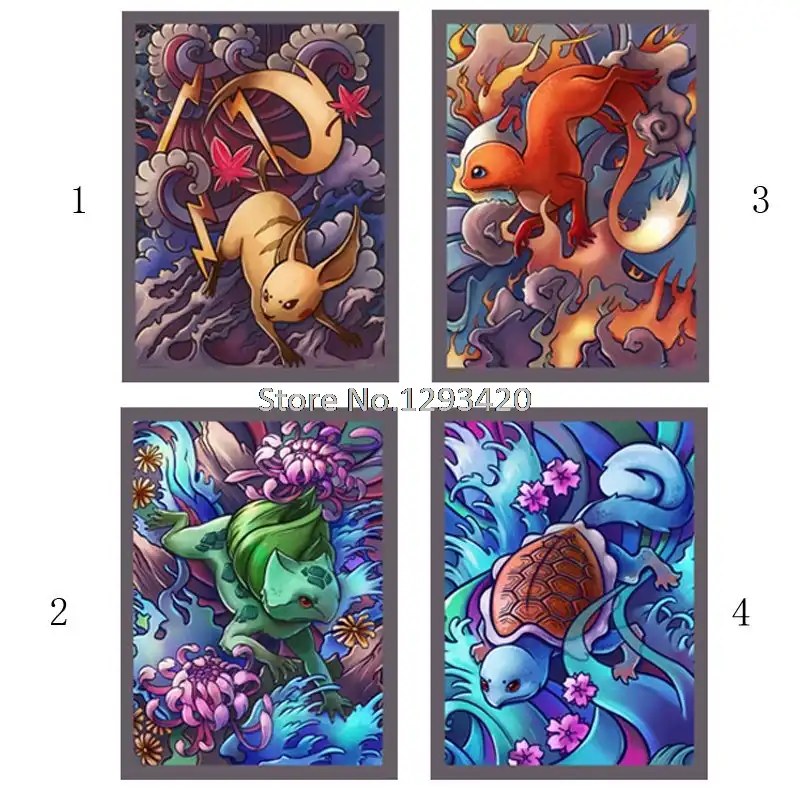 5D Diamante Taladro Completo De Bricolaje Pintura Kits de bordado de Pokemon Decoración del Hogar Regalos Artes