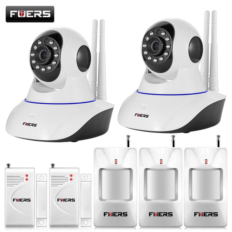 

720P Hd Wifi Ip Camera Hd 1Mp Cctv Ip Cmos Security Camera Alarm System For Wifi And Gsm Sms Alarm System Android App Control