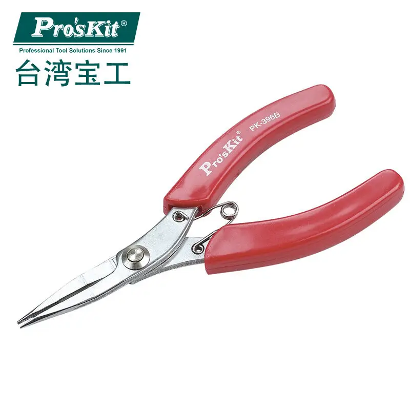 Длинные плоскогубцы Pro'skit 1PK 396B из нержавеющей стали с зубцами игольчатые 5