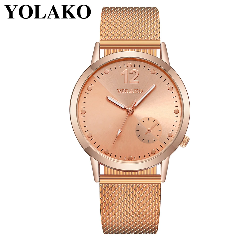 

Luxury Rose Gold Women's High Quality Watch Fashion Mesh Strap Casual Wrist watches Gifts for Lady Female Clock Relogio Feminino