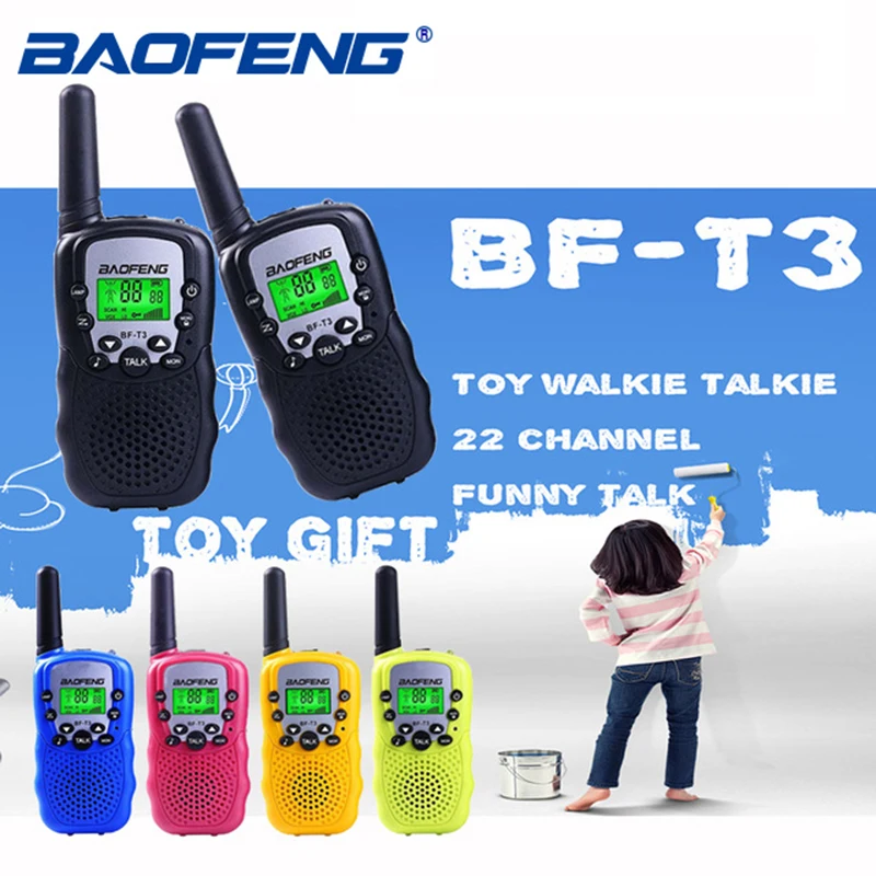 2pcs T3 Walkie Talkie